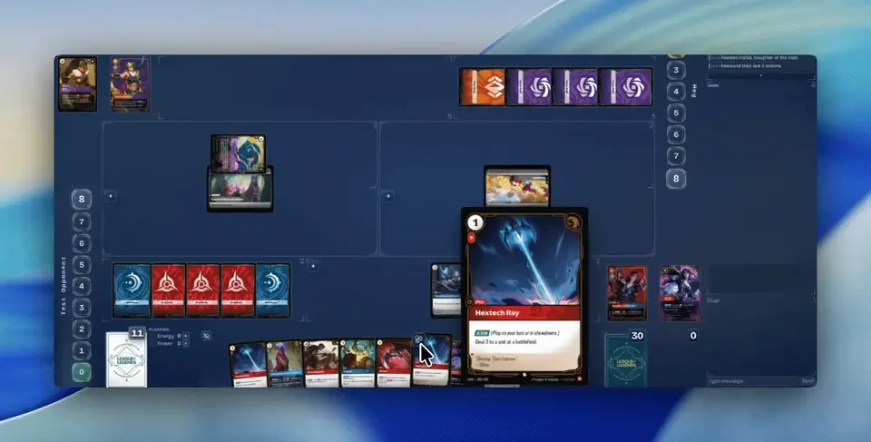 Animated preview of the Rift Atlas simulator automatically paying costs.